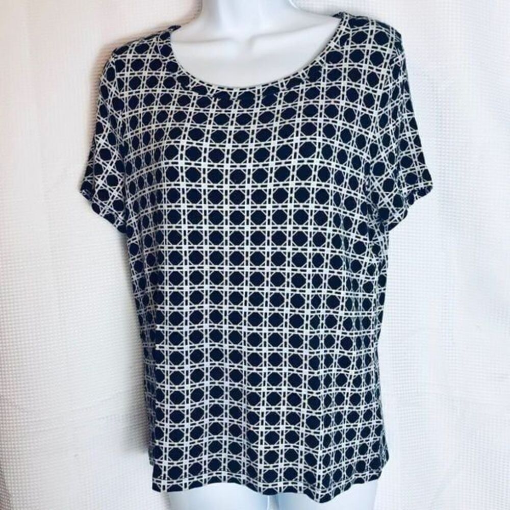 jones new york Checkered blouses……. 0235